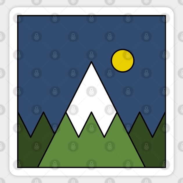 Mountain Scene Sticker by McNutt